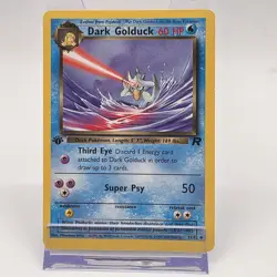 Pokemon 1st Edition Dark Golduck 37/82 Team Rocket WOTC Rare Card 2000 Vintage - Image 1