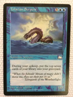 MTG 1x Tolarian Serpent Weatherlight Legacy Magic the Gathering Card x1 NM - Image 1