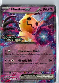 Pokemon Mimikyu ex (Journey Together Stamped) Double Rare Miscellaneous Cards & - Image 1