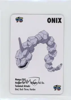 Onix Pokemon KFC Mini Cards #95 1998 - Image 1