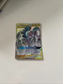 Pokemon TCG Arceus & Dialga & Palkia GX 156/236 Cosmic Eclipse Ultra Rare Card - Image 1