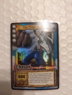 Bandai One Piece CCG Card Chaser The White Hunter Silver Rare Holo Vintage 2006 - Image 2