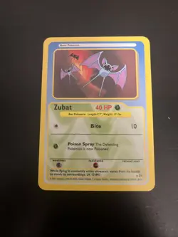 Zubat N01 NM Funskool Non-TCG Pokemon Card - Image 1