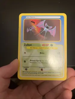 Zubat N01 NM Funskool Non-TCG Pokemon Card - Image 3
