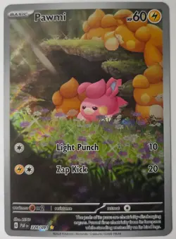 Pokemon Pawmi Sir TCG Illustration Rare Card 226/091 Paldean Fates - Image 1