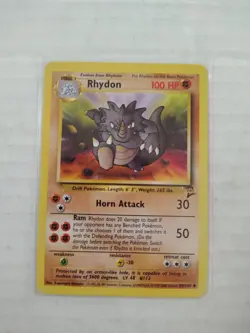 Pokemon Base Set 2 Uncommon Card - Rhydon 59/130 - Image 1
