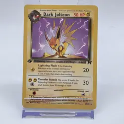 Pokemon Dark Jolteon 1st Edition 38/82 Team Rocket WOTC Non-Holo Rare Card - Image 1