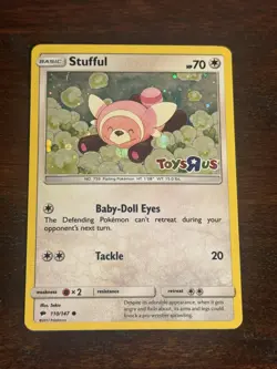 Stufful - 110/147 - Toys R Us Stamped Holo Promo Pokemon Card - Image 1
