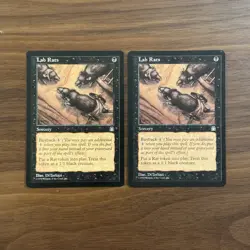 Lab Rats NM x2 Stronghold 1998 Magic the Gathering Card MTG TCG - Image 1