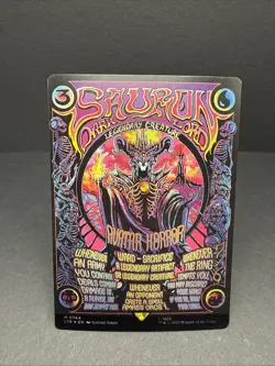 Sauron, the Dark Lord Borderless Poster Foil LOTR MTG - Image 1