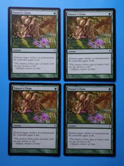 MTG 4x Nature's Claim x4 NM Conspiracy Magic Playset - Image 1