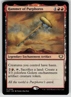 Hammer of Purphoros Normal R Commander: Edge of Eternities 88 NM - Image 1