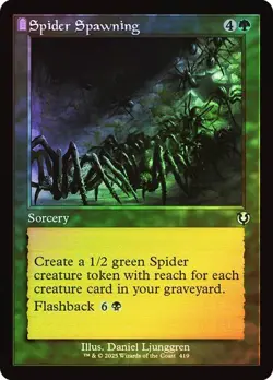 Spider Spawning (Retro Foil) - Uncommon - INR - Magic MTG NM - Image 1