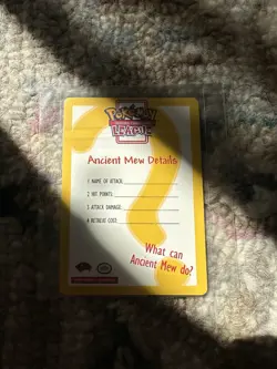 Pokemon Ancient Mew 1999-2000 Wizards (Full Art) Holo - Image 4