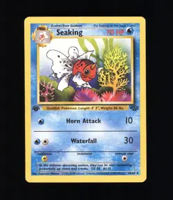 1st Edition SEAKING JUNGLE 46/64 POKEMON NINTENDO TCG - Image 1