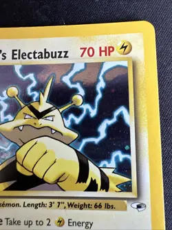 POKEMON Lt. Surge's Electabuzz 6/132 Gym Heroes Unlimited Holo Rare - Image 3