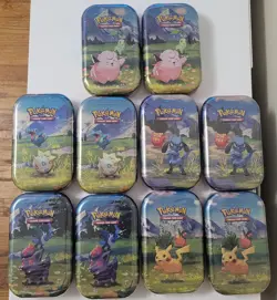LOT of (10) Pokemon Ascended Heroes Mini Tins * 2 Complete Full Art Tin Sets - Image 1