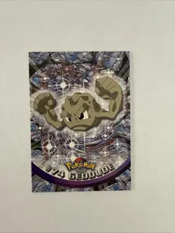 Geodude #74 Blue Label - 1999 Pokemon Topps TV Animation Series 1 - Image 1