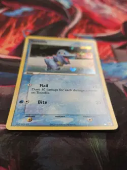 Pokemon EX Hidden Legends Totodile Reverse Holo Pokemon Card 79/101 NEAR MINT - Image 4