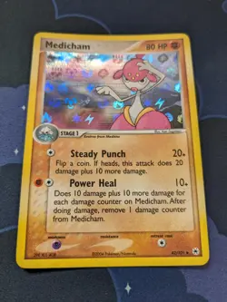 Medicham 42/101 Reverse Holo Pokemon Card Stamped Ex Hidden Legends Pokemon NM - Image 2