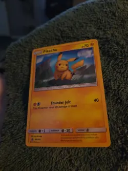 Pokemon Pikachu 2019 Sun & Moon Black Star Promo Holo Card SM183 LP Condition - Image 1