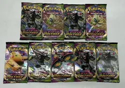 Lot of (9) Pokemon TCG SWSH Vivid Voltage Booster Packs SEALED NEW - Image 1