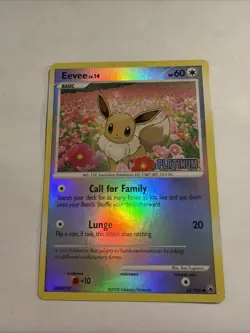 Pokemon - Eevee - 62/100 Burger King Promo Reverse Holo - Platinum Stamped LP - Image 1