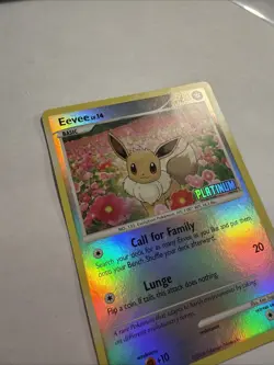 Pokemon - Eevee - 62/100 Burger King Promo Reverse Holo - Platinum Stamped LP - Image 3