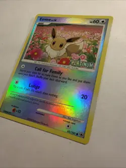 Pokemon - Eevee - 62/100 Burger King Promo Reverse Holo - Platinum Stamped LP - Image 4