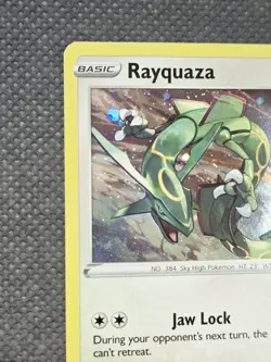 2020 Rayquaza SWSH029 Pixel Cosmos Holo Black Star Promo Holo NM Pokemon TCG - Image 3
