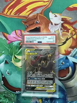 Umbreon & Darkrai GX 125/236 Sm-Unified Minds Holo PSA 10 Pokemon - Image 1