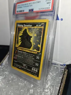 2002 POKEMON NEO DESTINY #113 SHINING TYRANITAR PSA 7 - Image 3