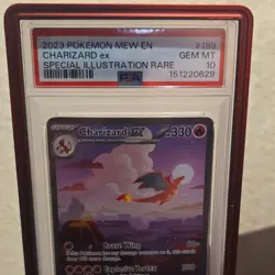 Pokemon Charizard ex 199/165 Scarlet & Violet 151 Illustration Rare Holo PSA 10 - Image 1