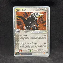 Pokemon Aggron ex EX Sandstorm 95/100 Holo Ultra Rare Stage 2 150 HP - Image 1