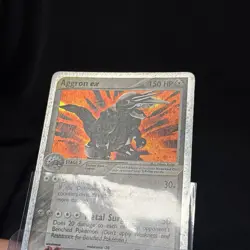 Pokemon Aggron ex EX Sandstorm 95/100 Holo Ultra Rare Stage 2 150 HP - Image 2