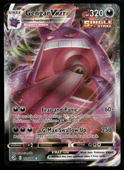 Gengar VMAX Ultra Rare SWSH08: Fusion Strike 157/264 NM Pokemon TCG - Image 1