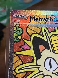 Pokemon Meowth ex 121/088 ENGLISH Special Illustration Rare Perfect Order - Image 2
