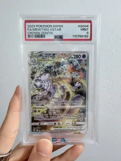 2023 Pokemon SWSH FA/Mewtwo VSTAR Crown Zenith #GG44 PSA 9 Mint - Image 1