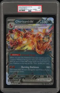 Pokemon Charizard Ex SVP-EN #196 Jumbo LENTICULAR Promo Special - PSA 9 - Image 1