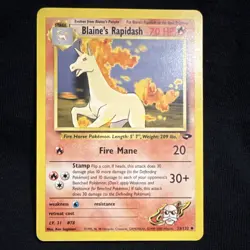 Pokemon TCG Blaine's Rapidash Gym Challenge 33/132 Wizards 2000 - Image 1