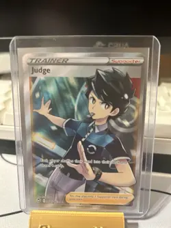 Pokemon Judge TG25/TG30 Full Art Holo Ultra Rare Trainer Silver Tempest-NM - Image 1