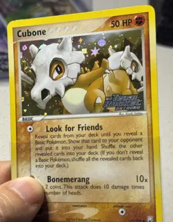 Pokemon TCG Cubone 51/109 Reverse Holo Team Rocket Returns 2004 Stamped NM swirl - Image 1