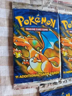 1999 Pokemon Base Set Unlimited Booster Pack-Charizard Art Factory Sealed| 1pack - Image 2