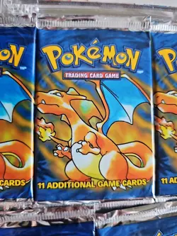 1999 Pokemon Base Set Unlimited Booster Pack-Charizard Art Factory Sealed| 1pack - Image 3