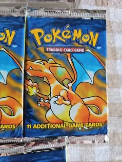 1999 Pokemon Base Set Unlimited Booster Pack-Charizard Art Factory Sealed| 1pack - Image 4