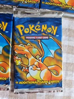 1999 Pokemon Base Set Unlimited Booster Pack-Charizard Art Factory Sealed| 1pack - Image 5