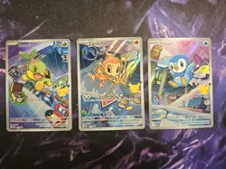 Pokemon TCG First Partner Illustration Collection Series 1 Gen 4 Sinnoh Starters - Image 1