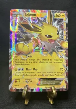 Jolteon-EX - 28/83 - Holo Rare ex LP, English Pokemon Generations - Image 1