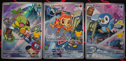 Pokemon TCG First Partner Illustration Collection Series 1 Gen 4 Sinnoh Starters - Image 1