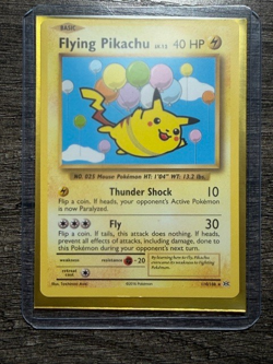 POKEMON NON HOLO FLYING PIKACHU 110/108 RARE EVOLUTIONS + NEW ARCEUS SLEEVE LP - Image 5